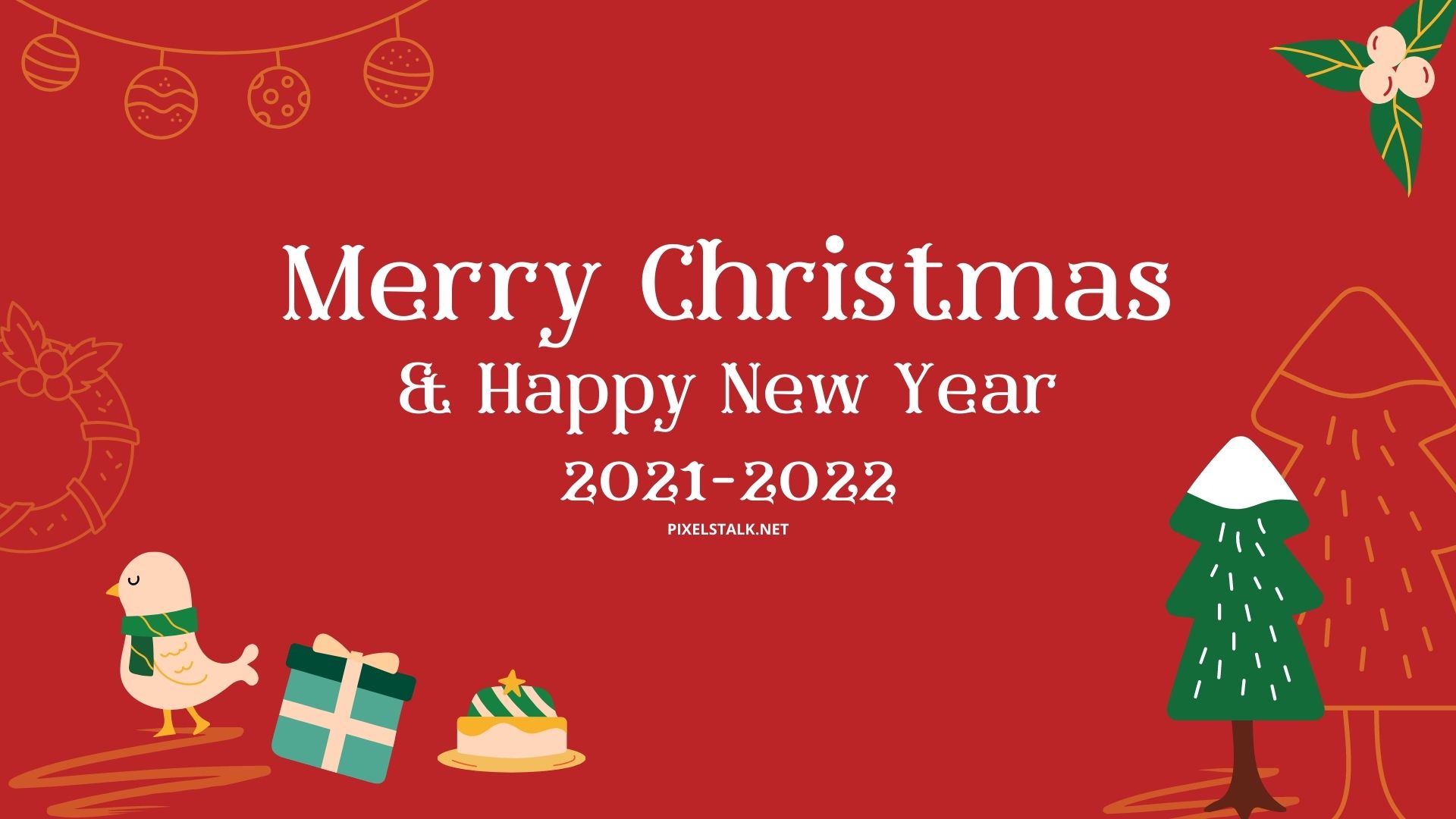 Wishing Merry Christmas and Happy New Year