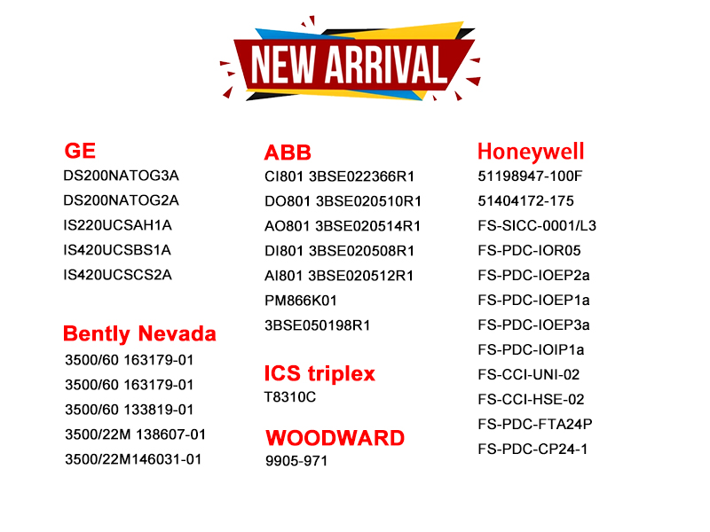 New Stock Arrival – Industrial Automation Spare Parts